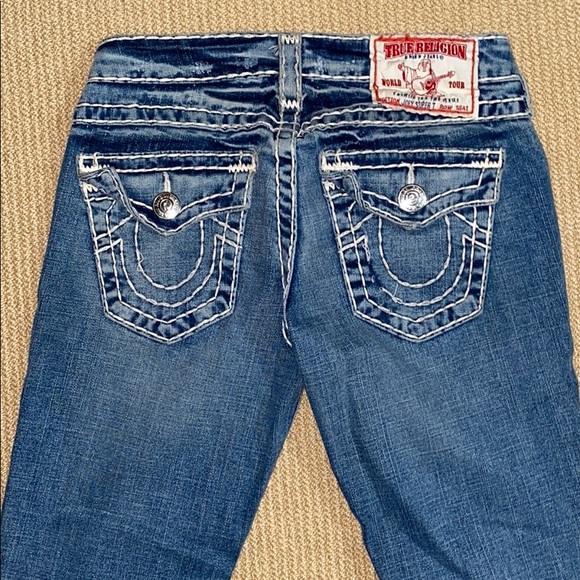 WOMENS TRUE RELIGION BRAND JEAN SIZE 27 WAIST - Picture 1 of 5